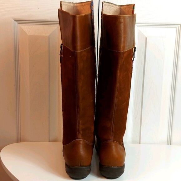 Karim Corzo Embroidered Tall Leather Boots Sz 36 - Picture 8 of 14